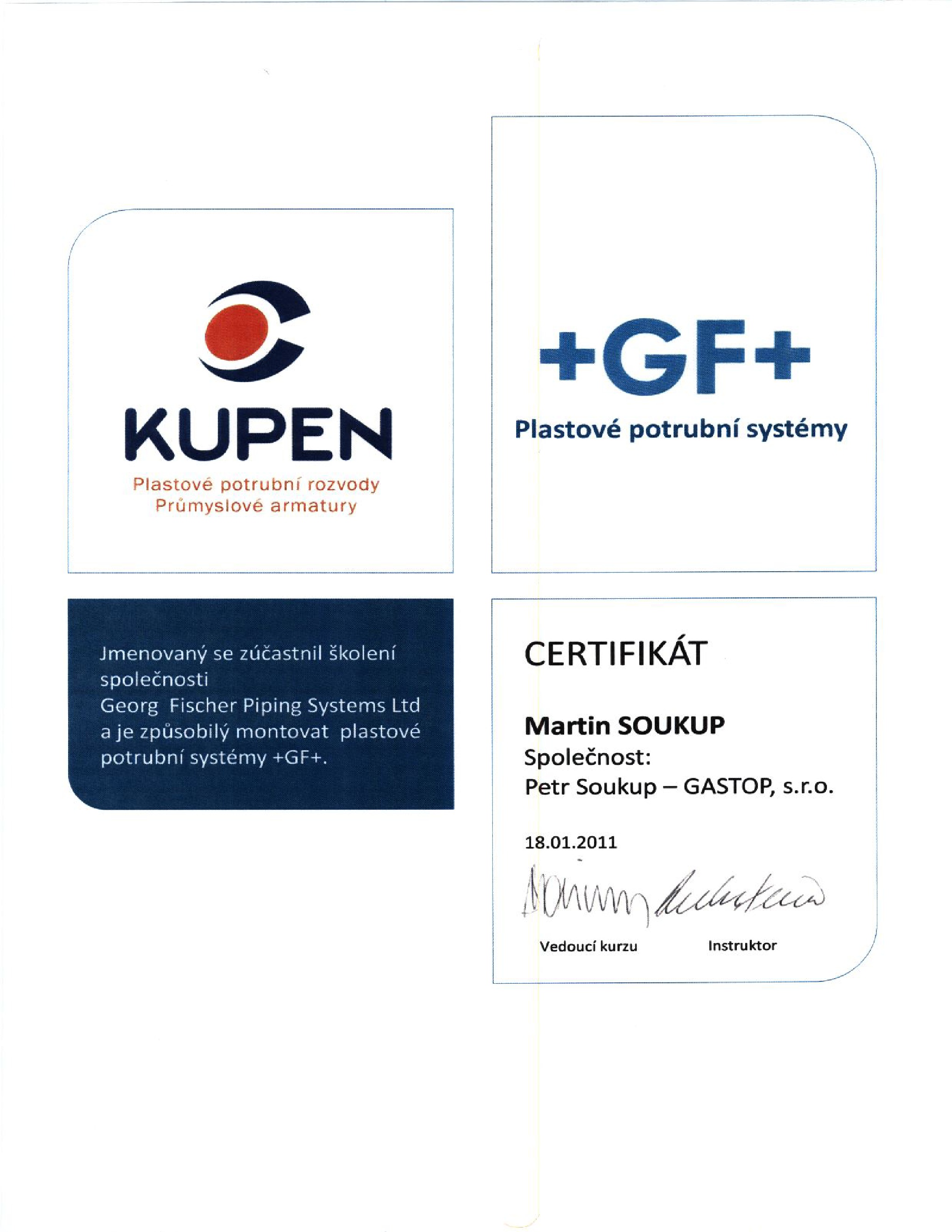certifikát